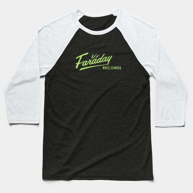 Faraday Records Baseball T-Shirt by ShredBeard